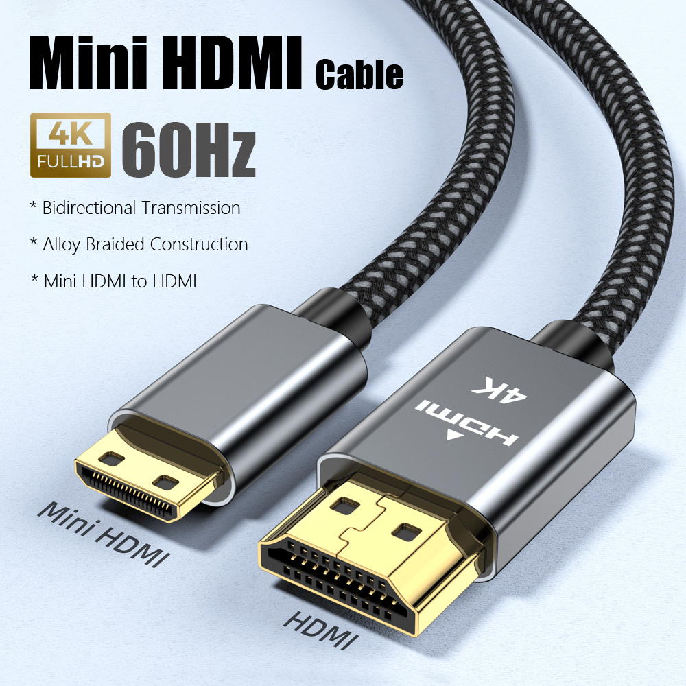 Home Cinema Projector 4K - 4K@60Hz Mini HDMI to HDMI Cable