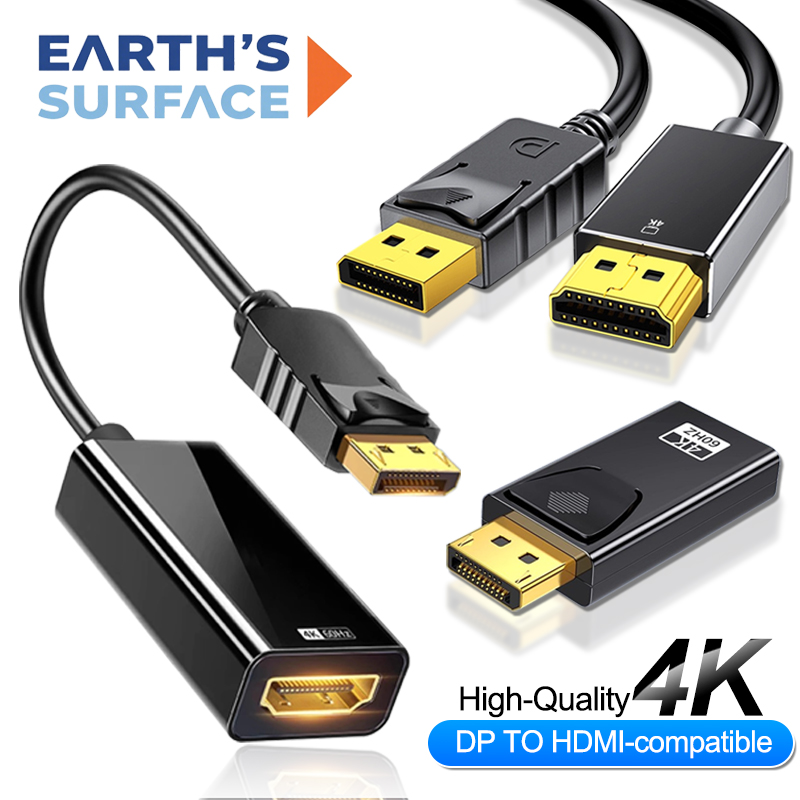 Home Cinema Projector 4K - 4K DisplayPort to HDMI-compatible Adapter Connector