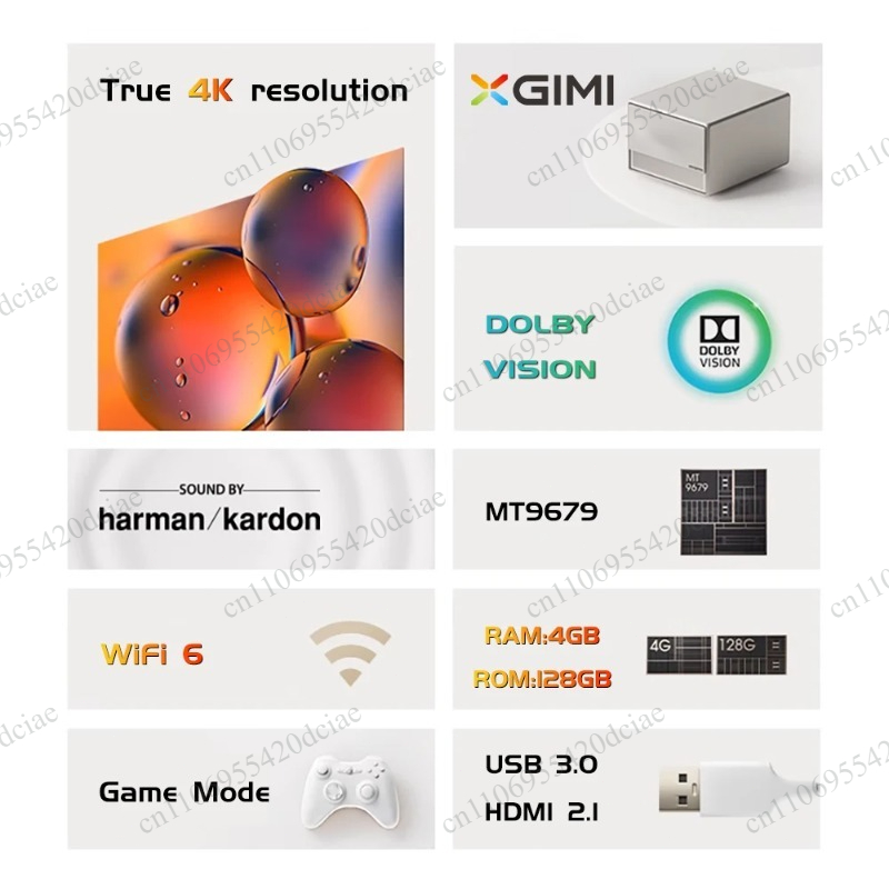 Home Cinema Xgimi - 3D Home Cinema 128GB Android Beamer,