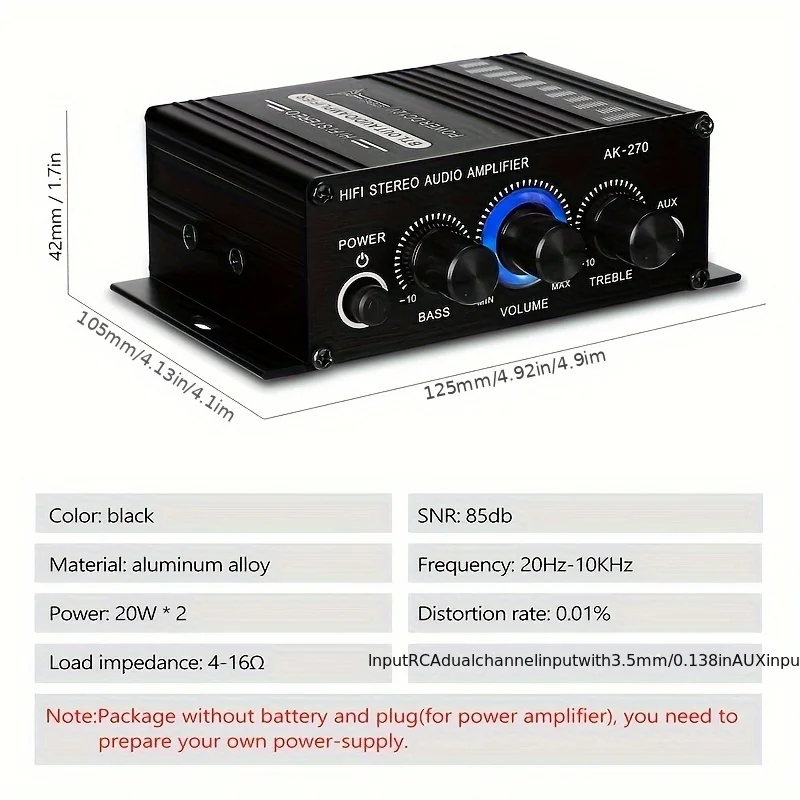 AK-270 HIFI Amplifier Channel  - огляд і ціна Home Cinema Speaker System