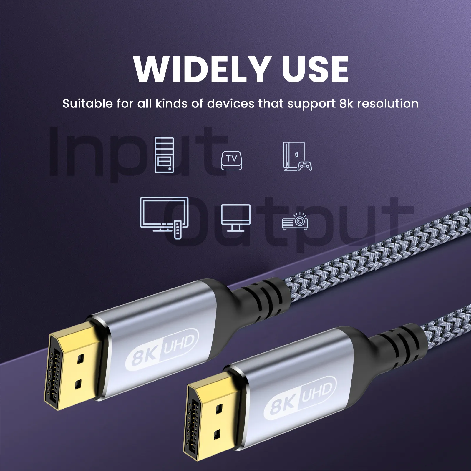 NIERBO DisplayPort Cable 8K DP - огляд і ціна Home Cinema Projector 4K