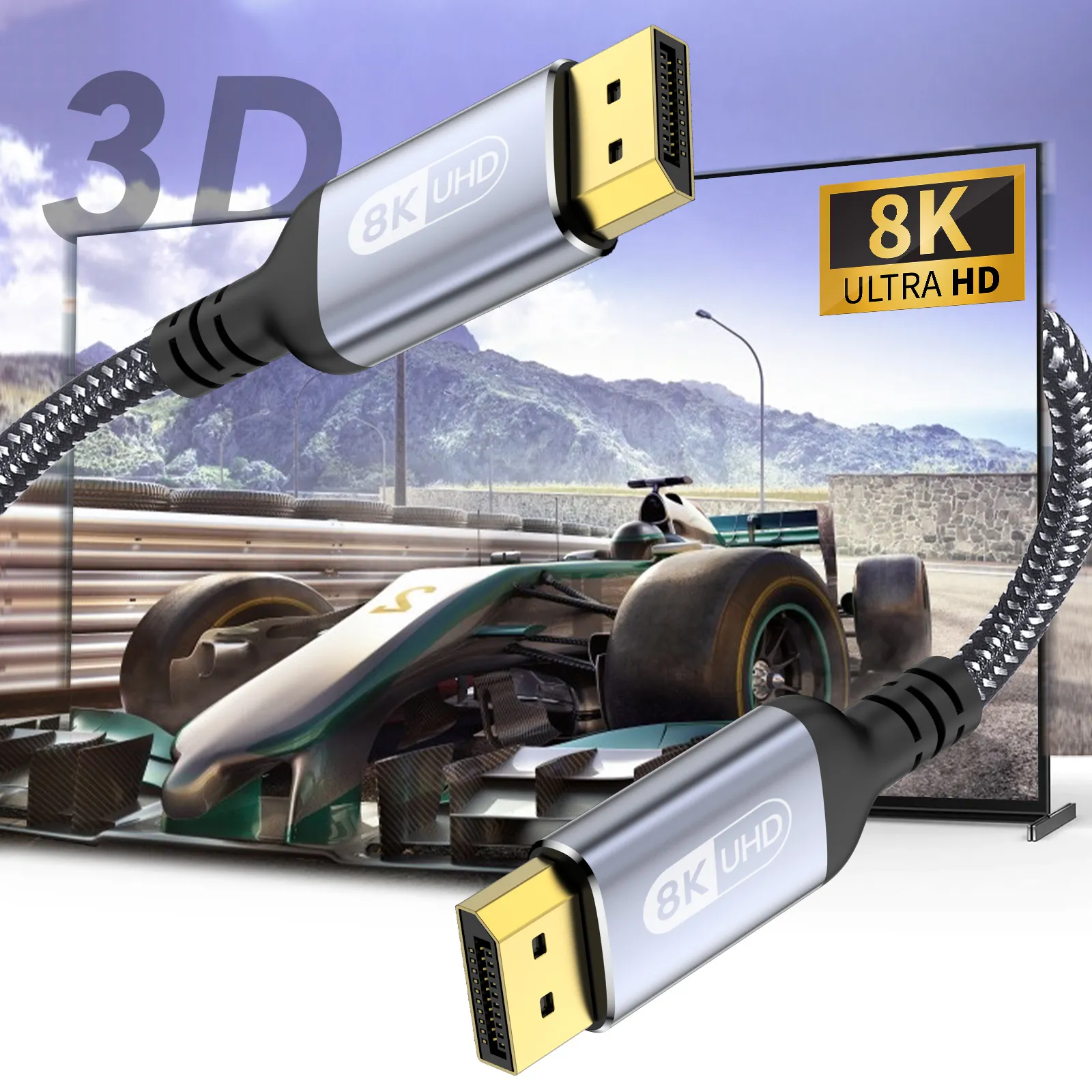 NIERBO DisplayPort Cable 8K DP - огляд і ціна Home Cinema Projector 4K