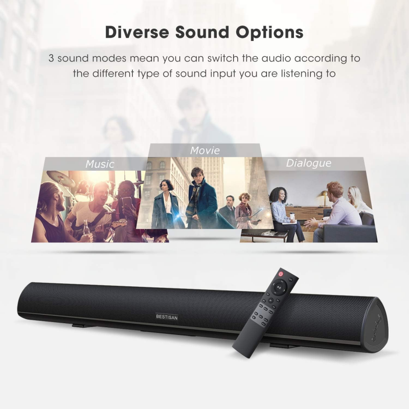 Powerful TV Soundbar Wired 100 - огляд і ціна Home Cinema Speaker System