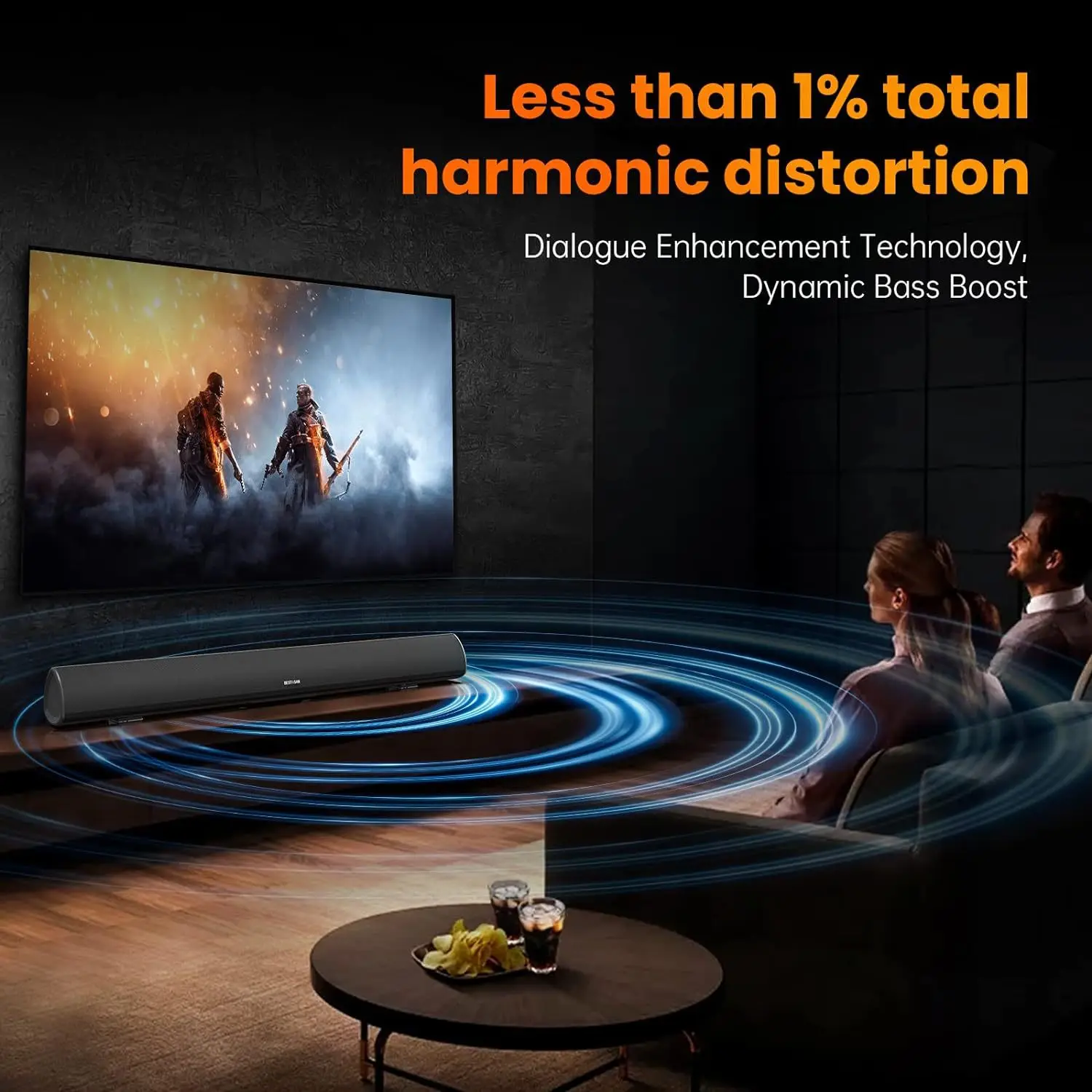 Powerful TV Soundbar Wired 100 - огляд і ціна Home Cinema Speaker System