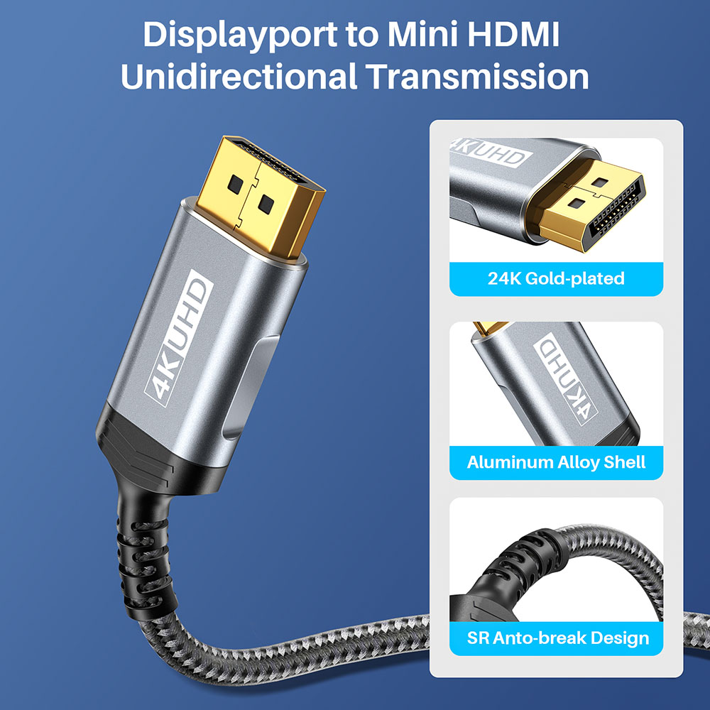 DisplayPort To Mini HDMI Cable - огляд і ціна Home Cinema Projector 4K