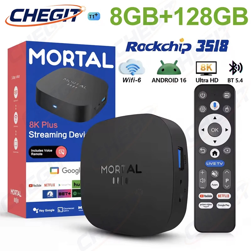 2026 New T1+ 8K HD TV Box Andr - огляд і ціна Home Cinema Player