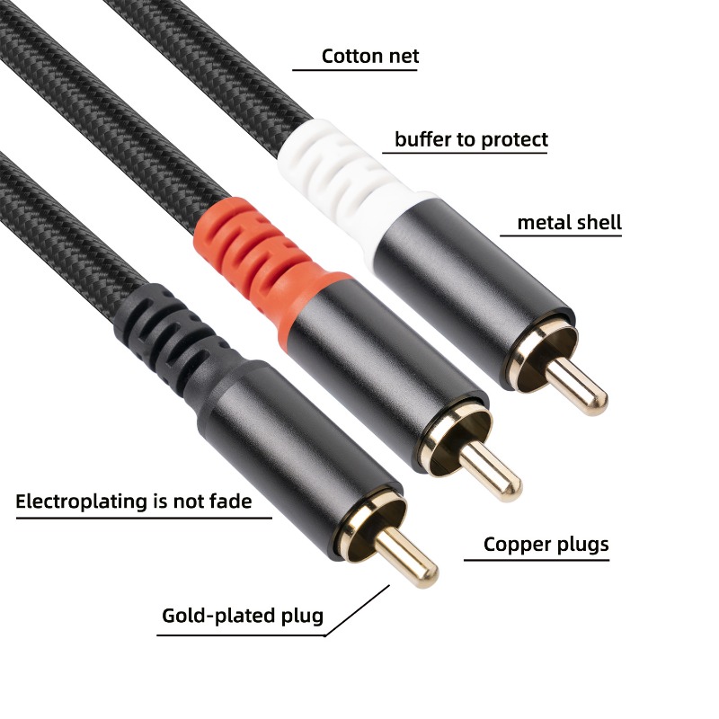 1/2/3M 1 RCA Male To 2 RCA Mal - огляд і ціна Home Cinema Ampli