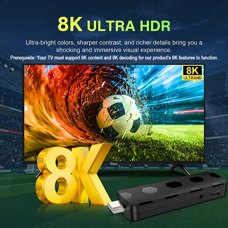 Android 16 8K Ultra HD TV Stic - огляд і ціна Home Cinema Player