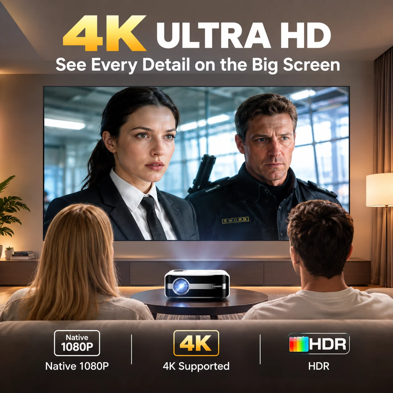 New A9S 4k 4000ANSI Projector  - огляд і ціна Home Cinema Speaker System